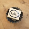 IN THE SHOP * HELLO STAMP